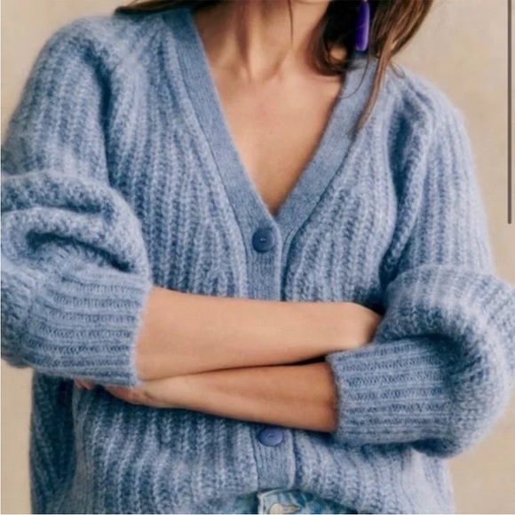Sezane Sweaters - Sezane Cozy Blue Women's Sweater